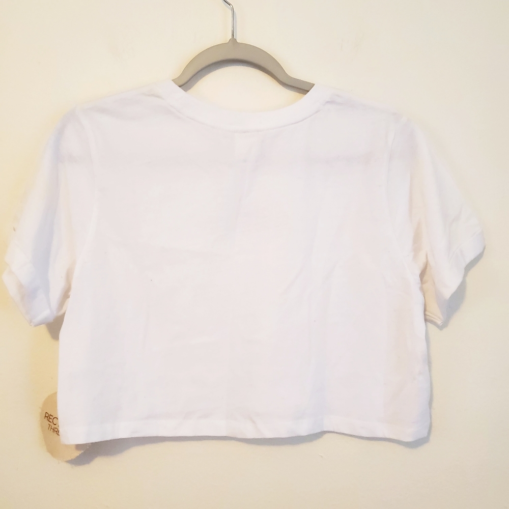 Recycled Threads Cropped "Tennis" T-Shirt - Picture 6 of 7